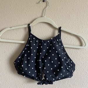 poka dot bikini top